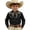 Black, variant on Boys Printed Western Cowboy Shirt Snap Button Denim Long Sleeve Casual Top Toddler Kids Clothes