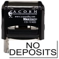 thumbnail image 1 of Self-Inking No Deposits Stamp with Yellow Ink, 1 of 4