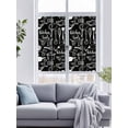 thumbnail image 4 of Non-Adhesive Static Cling Window Tint, Black Kitchen Tools Window Privacy Film Frosted, Modern Cooking Utensil Farmhouse Cookware Insulated Windows Frosted Films for Living room, 35.4 x 78.7 Inches, 4 of 9