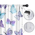 thumbnail image 4 of Blackout Kids Curtains,White Blue Purple Butterfly Pattern Childrens Insulated Curtains Set Of 2,Bedroom Essentials,Toddler Room Decor 42"x84", 4 of 5