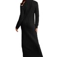 thumbnail image 5 of Frontwalk Long Sleeve Dress for Womens Winter Sweaters Pullover Dress Slim Fit Maxi Dress Clubwear Party Cocktail Dress, 5 of 5
