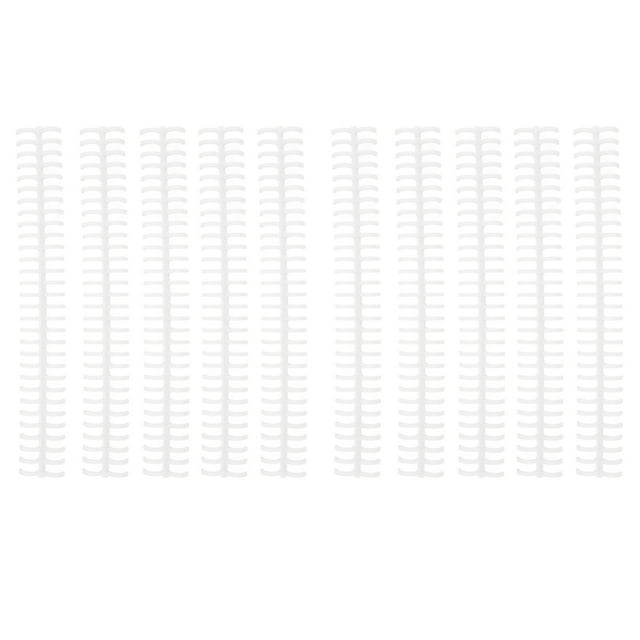 Binding Spines, 10Pcs Good Gloss Binding Coils Page Turning For Office For Student White