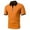 Orange, variant on WREESH Men's Solid Henley Shirts Casual Short Sleeve Shirt with Turndown Collar a Classic Solid Color Top for Everyday Wear Orange