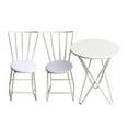 thumbnail image 1 of Xuanheng Dollhouse Mini Metal Garden Table and Chairs Set Accessory Gift Kids White, 1 of 8