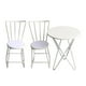 thumbnail image 1 of Juego de silla de casa de muñecas Sunnimix muebles en miniatura blanco, 1 of 8