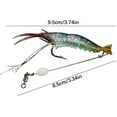 thumbnail image 6 of Mikilon fishing gear, fishing lures fishing baits, High Simulation Shrimp Soft Bait With Hook Fake Shrimp Fake Bait Bionics Shrimp Road Bait, White, 6 of 8