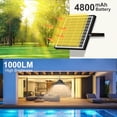 thumbnail image 3 of Lixada Solar Powered Pendant Lamp Outdoor IP66 Waterproof Hanging Lights with Remote Controller Garage Light 3 Color Temperatures Dimmable, 3 of 7