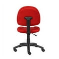 thumbnail image 2 of Boss Office Products B325-RD Perfect Posture Deluxe Modern Home Office Chair without Arms, Red, 2 of 3