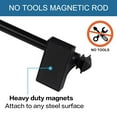 thumbnail image 2 of H.VERSAILTEX 2 pack magnetic rod, 16 to 28 inch multipurpose rod for metal doors and washing machines, square finish, black, 2 of 5