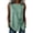 RYE1-Green, variant on Womens Tank Tops High Neck Casual Sleeveless Shirts Summer Strap Hem Loose Lightweight Beach Tanks