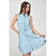 thumbnail image 4 of Vestido camisero con cinturon Roman Fashion /Juvenil, 01677 (Azul cielo) azul cielo M, 4 of 5