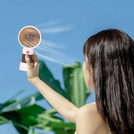

HKEJIAOI Autumn Saving - Rabbit Usb Rechargeable Mini Handheld Fan Portable Home Dormitory Desktop Fan Small Sound