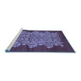 thumbnail image 2 of Ahgly Company Machine Washable Indoor Rectangle Oriental Blue Industrial Area Rugs, 2' x 5', 2 of 4