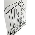 thumbnail image 3 of Keep Christ In Christmas Decal Sticker Car Truck SUV Auto Vinyl Jesus Gift Black, 3 of 3