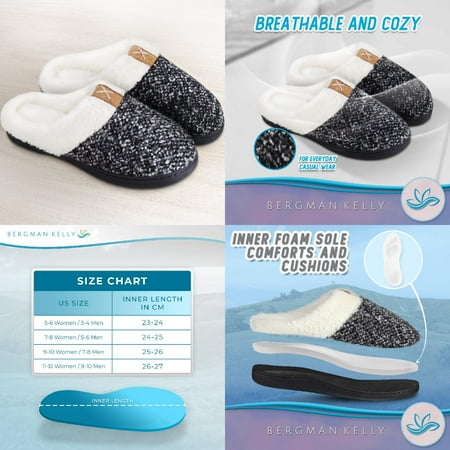 

yywlyxgs Bergman Kelly Scuff Slippers Prairie Collection - US Company