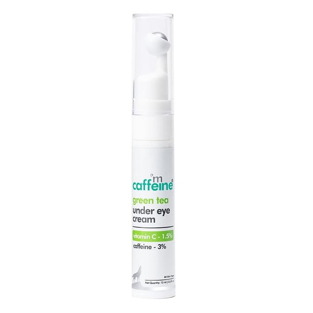 Crema para ojos con cafeína, té verde y vitamina C, antienvejecimiento, 15 ml