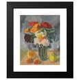 thumbnail image 2 of Nikolai Andreevich Tyrsa 12x14 Black Modern Framed Museum Art Print Titled - Flowers and Apples, 2 of 5