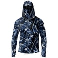 thumbnail image 6 of Men Hooded Long Sleeve Sun Protection Jacket Camouflage Print Lightweight Pullover Outdoor Casual Top with Zipper Pocket, 6 of 7