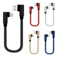 thumbnail image 4 of BVSPA 3A 25cm USB to Type C Short Charging Cable Elbow 90 USB USB Cable Degree Charging Micro S6Z9 C Fast, 4 of 6