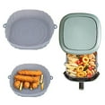 thumbnail image 1 of Friteuse à Air Chaud Pot en Silicone Panier de Cuisson Four Antiadhésif Réutilisable.liners.micro-Ondable, 1 of 3