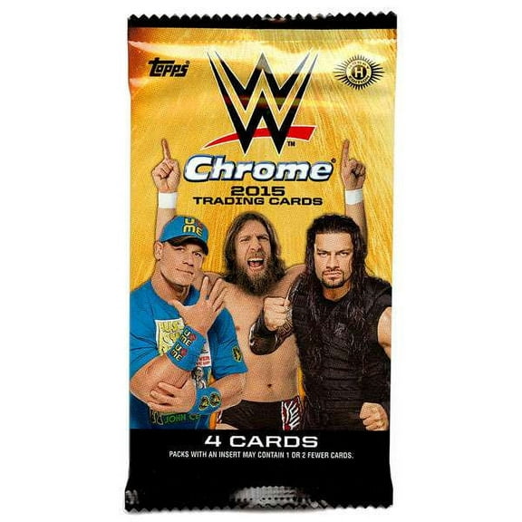 WWE Wrestling 2015 WWE Chrome Trading Card Hobby Pack