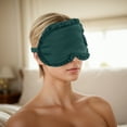 thumbnail image 2 of Unique Bargains Soft Flowers Style Sleep Mask Eye Shade Cover for Rest Dark Green, 2 of 6