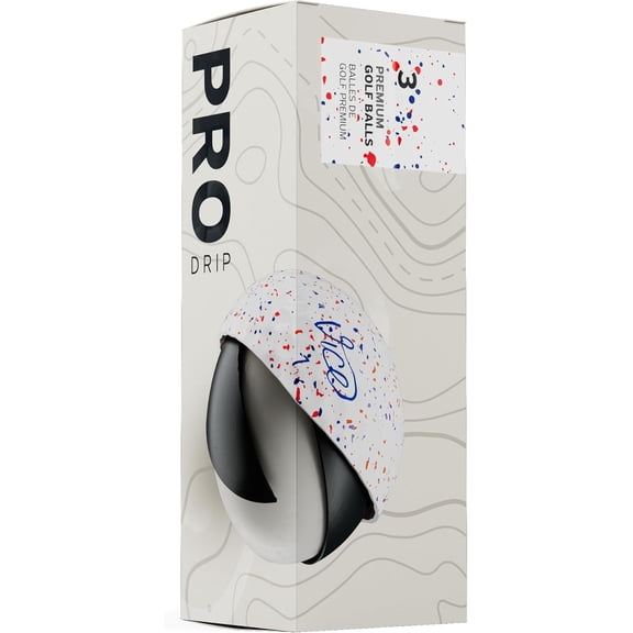 Vice Golf Pro Golf Balls (Drip Red/Blue, 3pk) 1 Sleeve 2025 NEW
