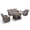 Gray, variant on Unnifurnzi 2 Pieces Wicker Patio Furniture Set Outdoor Conversation Set for Garden,Porch,Backyard, Blue