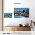 thumbnail image 4 of Elephant Stock Vibrant Seaside Town Wall Art - Horizontal Canvas Wall Art - Living Room Wall Decor - Beach Canvas - Blue And Beige Decor - 12" x 8", 4 of 8