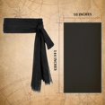 thumbnail image 3 of Halloween costume party cosplay Caribbean female male pirate adult Jack Captain triangular headscarf belt, 3 of 5