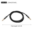thumbnail image 2 of 3.5mm TRRS Aux Cable Male to Male Auxiliary Audio HiFi Headphone Cord 3.3ft Nylon Braided for Phone, Black, 2 of 6