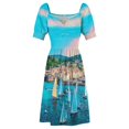 thumbnail image 4 of Saint Tropez View Vestido de manga corta Ropa femenina ropa para mujer vestidos para mujer, 4 of 6