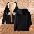 thumbnail image 3 of California Hoodie Fall Winter Fleece Lined Zip Up Hoodies with Pocket Streetwear Hooded Sweatshirt Hoodie Women Jacket, 3 of 6