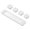 white, variant on 4 Hole Cable Organizer Magnetic Cable Management USB Cables Holder Silicone Flexible Desktop Clips for Mouse Wire Organizer