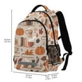 thumbnail image 2 of FORMRS Unisex Backpack Elementary School Travel Bookbag with Reflective Stripes, Fall Acorns Pattern, 2 of 7