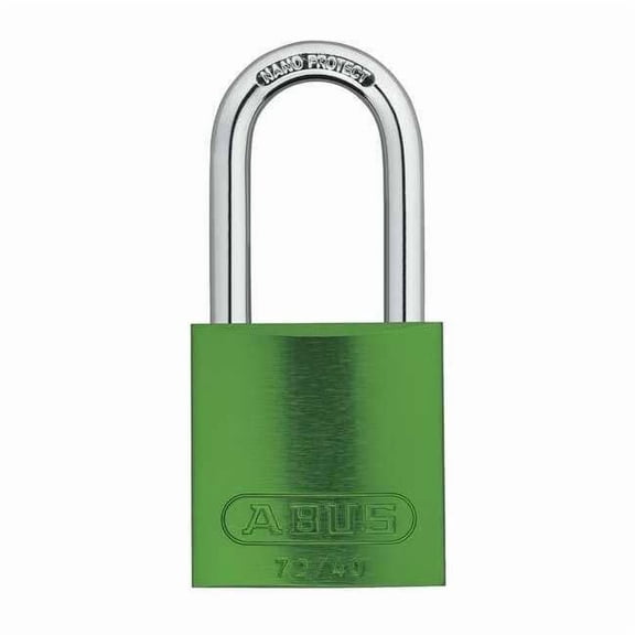 Abus Lockout Padlock,KD,Green,1-1/2"H 72 HB/40-40 KD Green