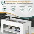 thumbnail image 4 of FDW 39" Lift Top Conference Room Table Storage Shelf, White, 4 of 7