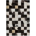 thumbnail image 2 of Addison Rugs Dream Shag Premium Machine Washable Transitional Boxes Black Rectangle Rug, 5' x 7'6", 2 of 8