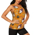 thumbnail image 2 of Fotbe Halloween Witches Gnome Blusas Sin Mangas para Mujer – Estilo Casual, Corte Suelto, Slim-Fit, Cuello Redondo Deportivo, Tops de Verano para Gimnasio y Yoga-XX-Large, 2 of 7