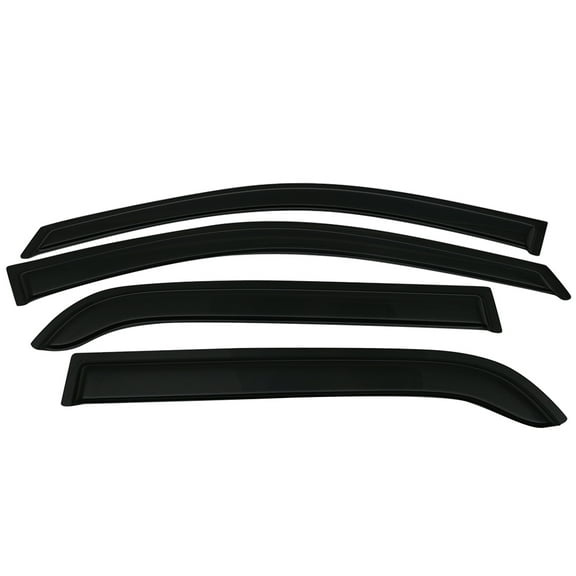Ikon Motorsports Compatible with 05-10 Kia Sportage Acrylic Window Visors Vent Windshield Deflector Rain Guard 4Pc Set Outside Mount 2005 2006 2007 2008 2009 2010