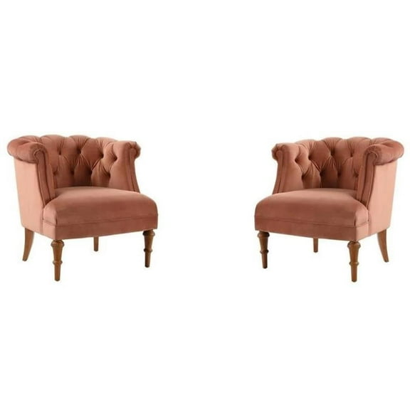 2 Piece Chair Set of Tufted Accent Chair