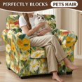thumbnail image 4 of Psesaysky 2 Piece Sofa Slipcover for Living Room, Painted Daisy Floral Chair Covers Durable Individual Cushion Covers for Pets, 4 of 8