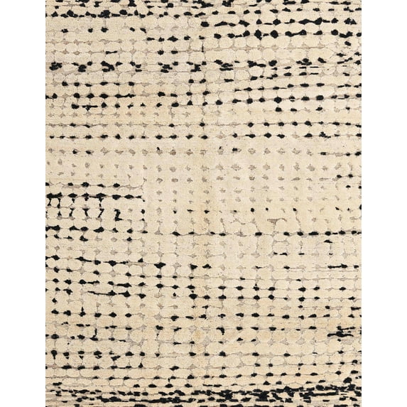Ahgly Company Machine Washable Indoor Rectangle Abstract Camel Brown Area Rugs, 7' x 9'