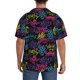 thumbnail image 3 of Fotbe Graffiti Art Camisa Estampada de Manga Corta para Hombre, Casual de Verano, Estilo Playero, Sin Arrugas-Large, 3 of 5