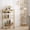 Gold(3 Tier), variant on SENYUM Upgrade Bar Cart, Serving Cart for Home, Drink Cart, Mobile Kitchen Shelf with Wine Rack and Glass Holder, Rolling Beverage Cart