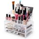 thumbnail image 5 of BROOKSTONE Organizador de maquillaje para tocador, vitrina de cosméticos con cajones, se adapta a brochas, lápices labiales y otros accesorios, solución de almacenamiento versátil, transparente..., 5 of 5