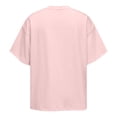 thumbnail image 5 of Men's Oversized Cotton T Shirt Drop Shoulder Breathable Heavyweight Tee Casual Crew Neck Short Sleeve Loose Summer Basic Tops, #02 Pink, S, 5 of 5