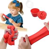 Christmas Furry Cloud Slime, Stretchy Non-Settling Toy – 2.3in Cotton Puree, DIY Noodle Tools, Holiday Sensory Craft Gift for Girls Boys