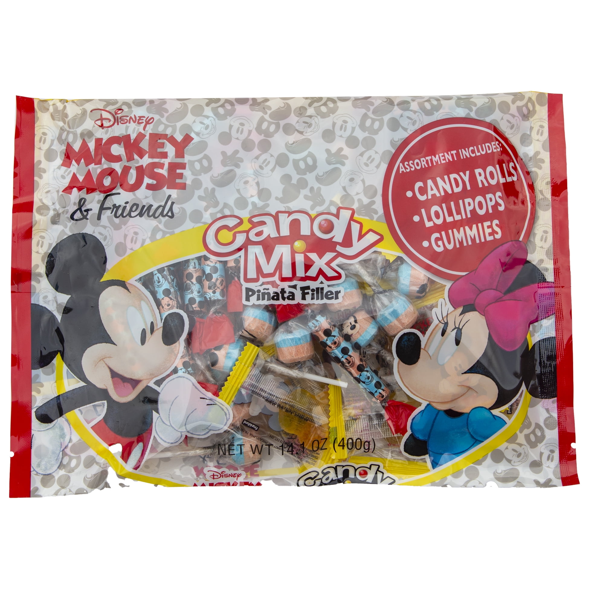25 pcs Mickey Mouse 1st year old Birthday Party Favors Treat Candy Loot Bags 