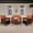Brown Orange, variant on 4Pcs Patio Furniture Set, Rattan Outdoor Furniture with Upholstered Sofa, 2 Chairs & Coffee Table, Modern Conversation Bistro Set for Garden Backyard Porch (Grey and Blue)